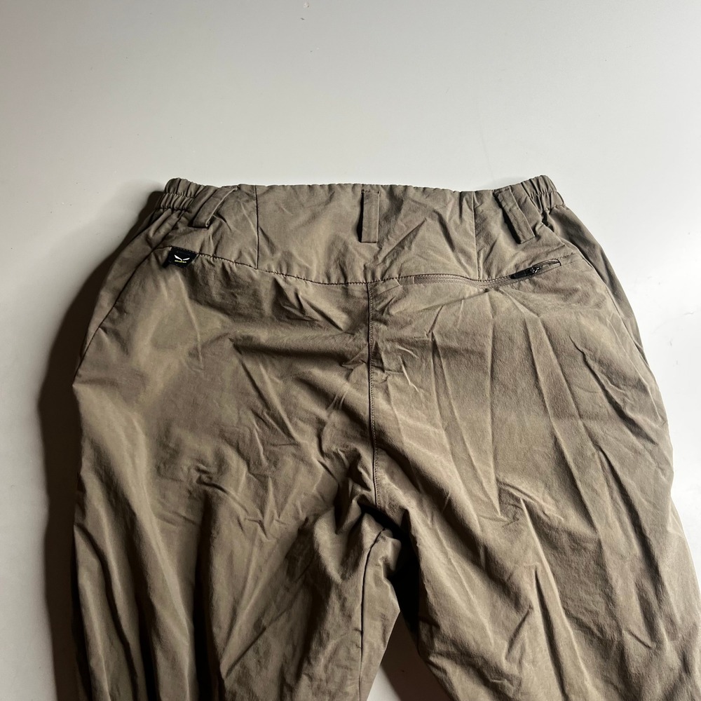 Salewa Women Hiking Pants US S Olive Brown Outdoor Trekking Trousers RN 134696 - Picture 3 of 8